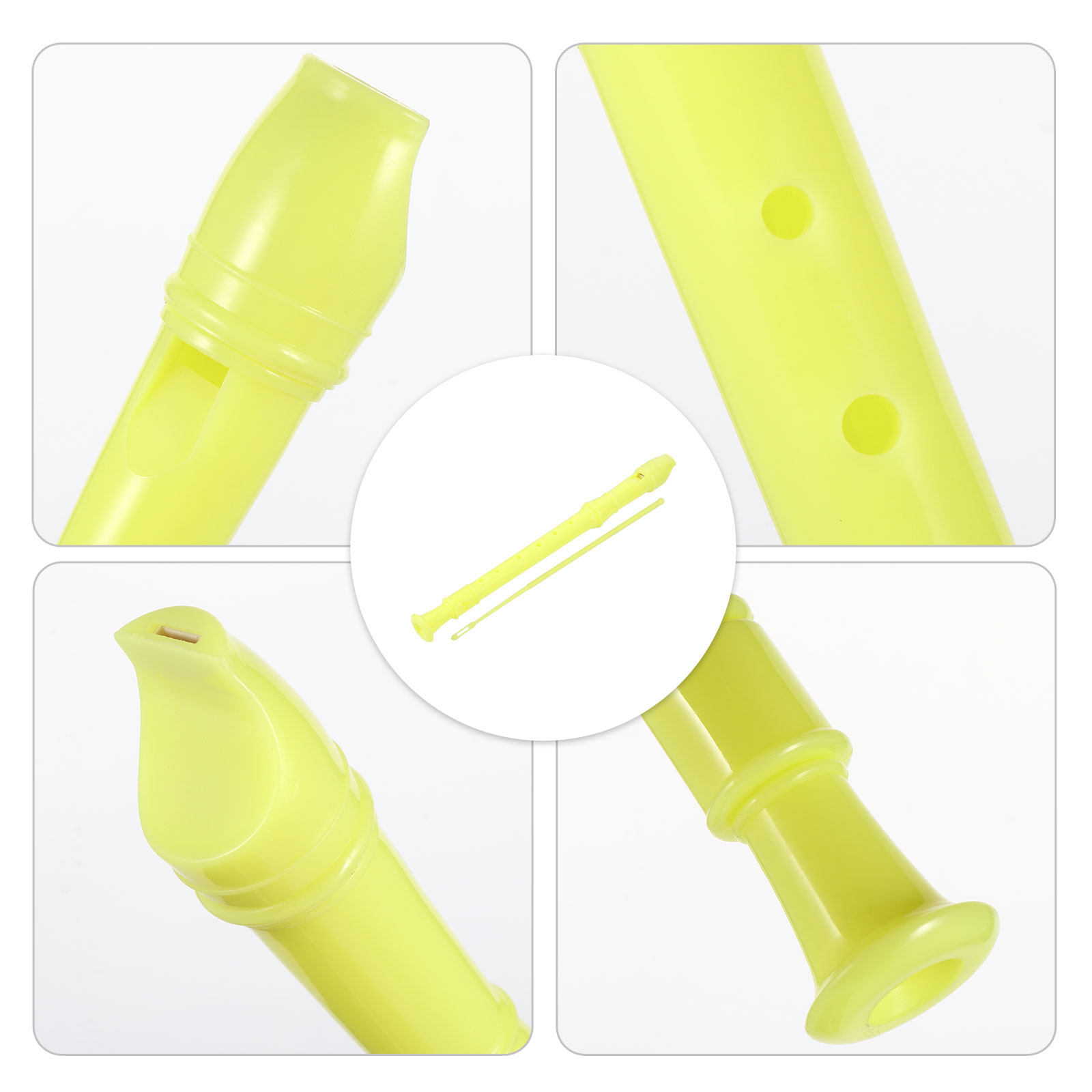 Soprano Recorder Plastic - 1 ชุดเด็กโซปราโนรีคอร์เดอร์ 8 รูพลาสติก ABS เสียงสดใสเล่นง่ายเครื่องดนตรีเพื่อการศึกษาสำหรับเด็กทักษะการใช้มอเตอร์