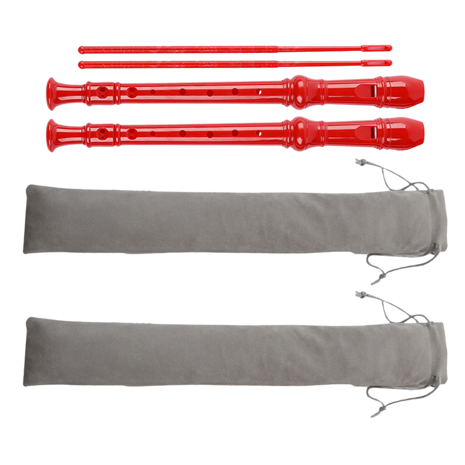 Soprano Recorder Plastic - 2 ชุด รีคอร์เดอร์โซปราโนสำหรับนักเรียน 8 รู สไตล์เยอรมัน