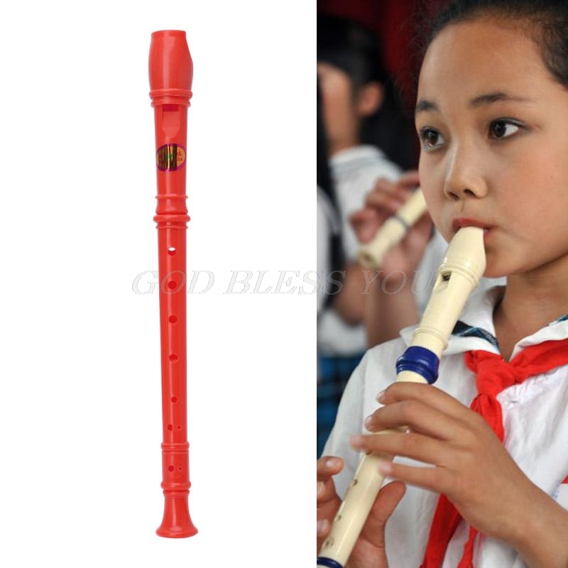Soprano Recorder Plastic - Multicolor พลาสติกเครื่องดนตรีเครื่องบันทึก Soprano ขลุ่ยยาว 8 หลุม