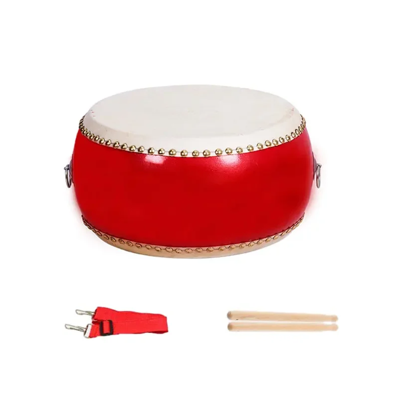 Musical Instrument Harmonium - Cowhide Snare กลองประสิทธิภาพกลอง Drumsticks เด็กเพลงของเล่นดนตรีการศึกษาเครื่องดนตรีชุด 3-9