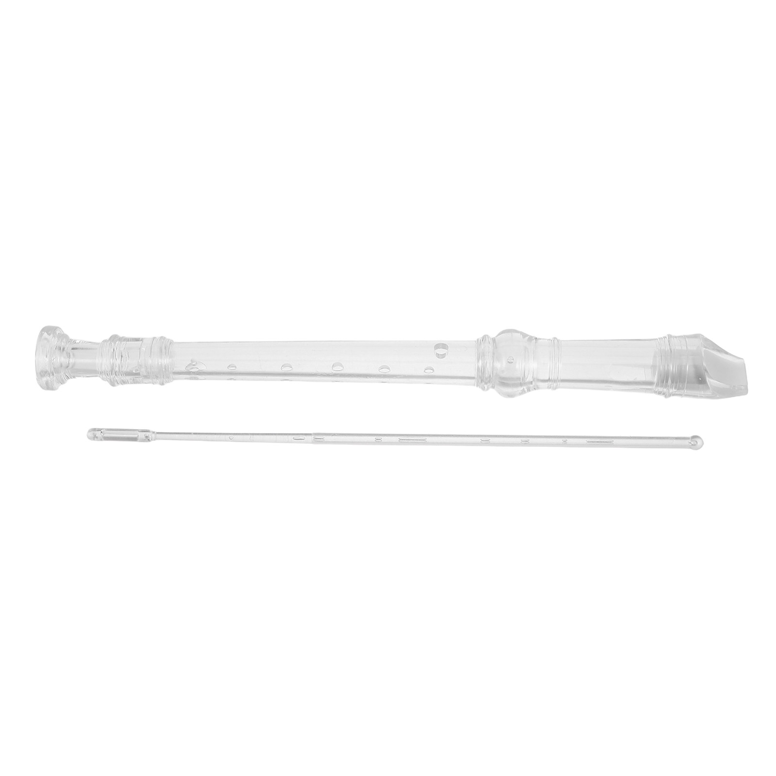 Soprano Recorder Plastic - 1 ชุด รีคอร์เดอร์โซปราโน 8 รู แบบใส