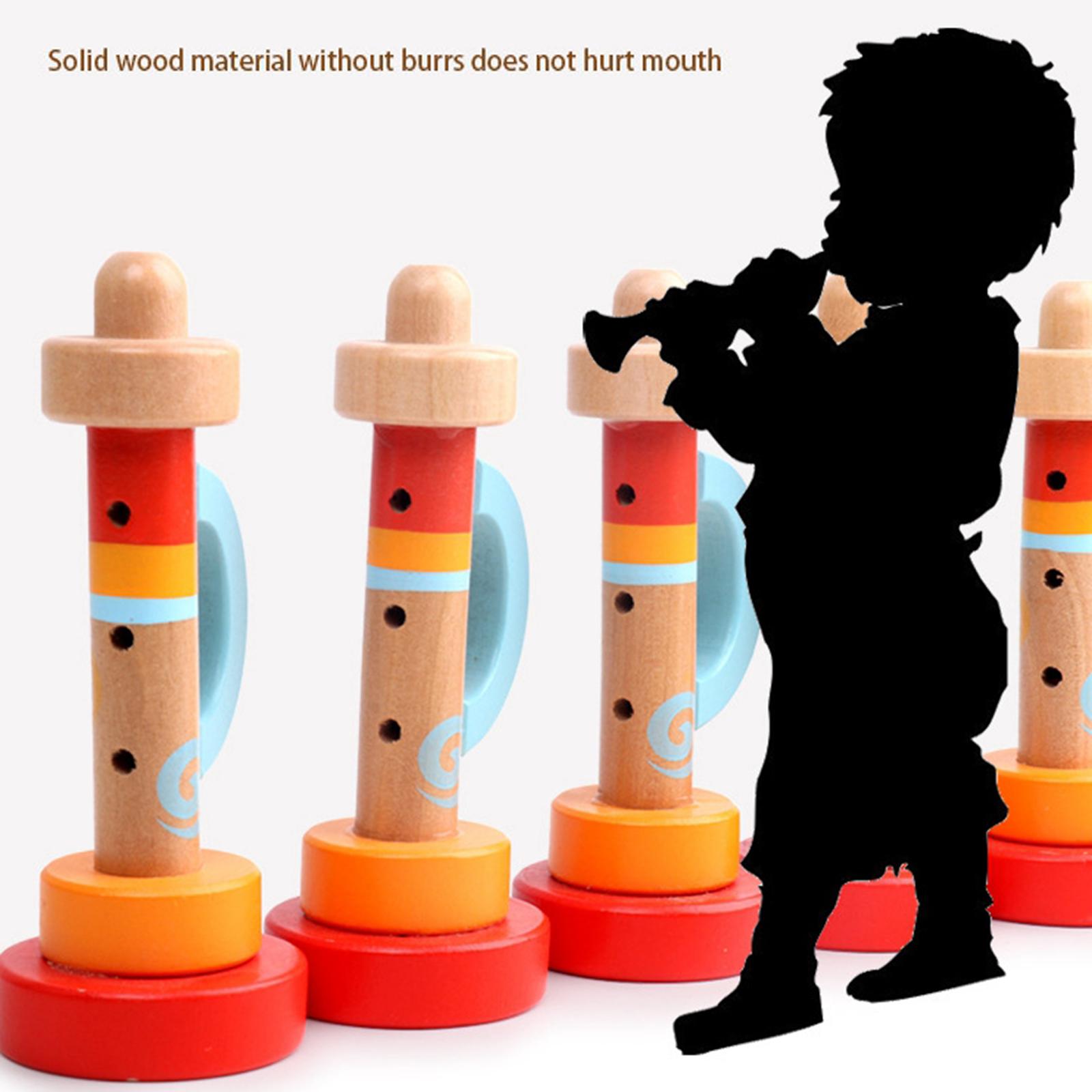 ของเล่นเครื่องดนตรีทรัมเป็ตไม้ - Musical Instrument Bugle บทวิจารณ์และราคา