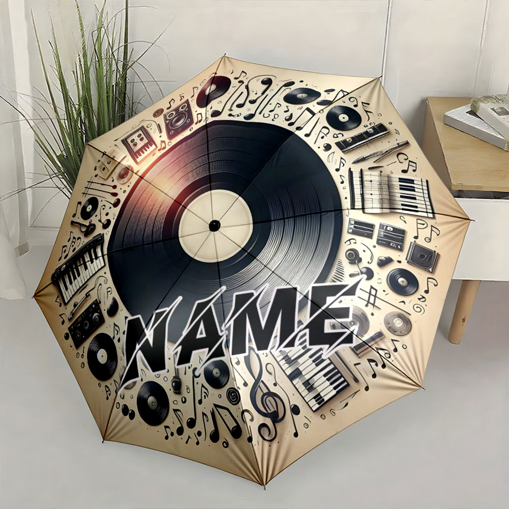 ร่มพับลายชื่อตามสั่ง ดีไซน์อัล - Musical Instrument And Names บทวิจารณ์และราคา