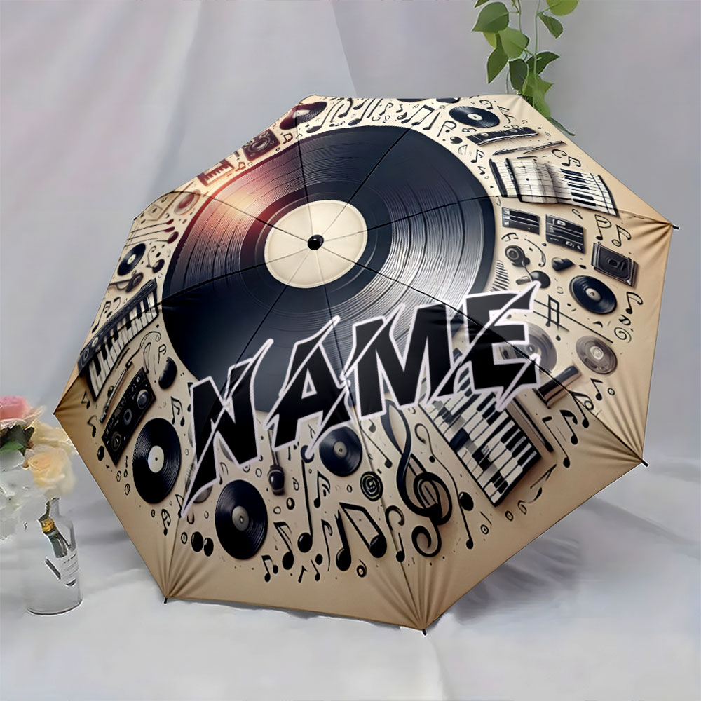ร่มพับลายชื่อตามสั่ง ดีไซน์อัล - Musical Instrument And Names บทวิจารณ์และราคา