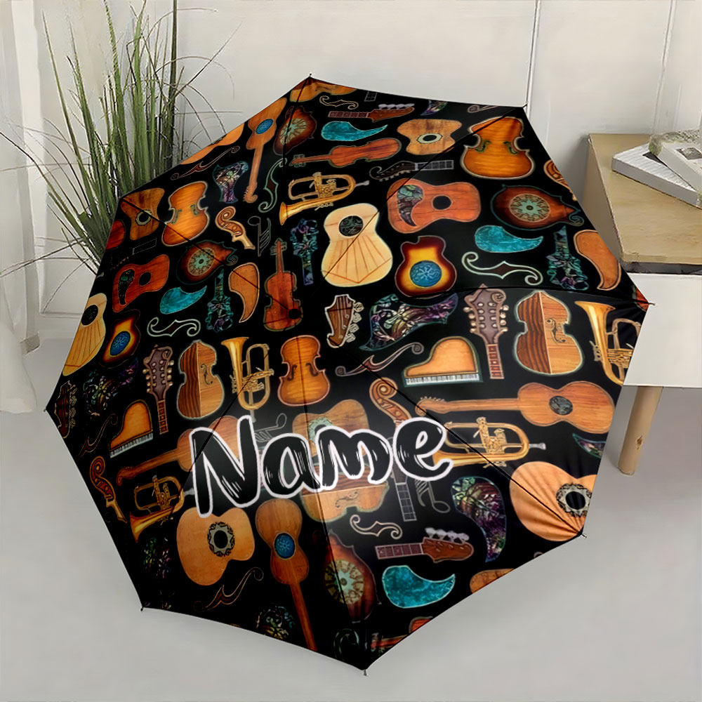 ร่มพับลายเครื่องดนตรี พื้นหลัง - Musical Instrument And Names บทวิจารณ์และราคา