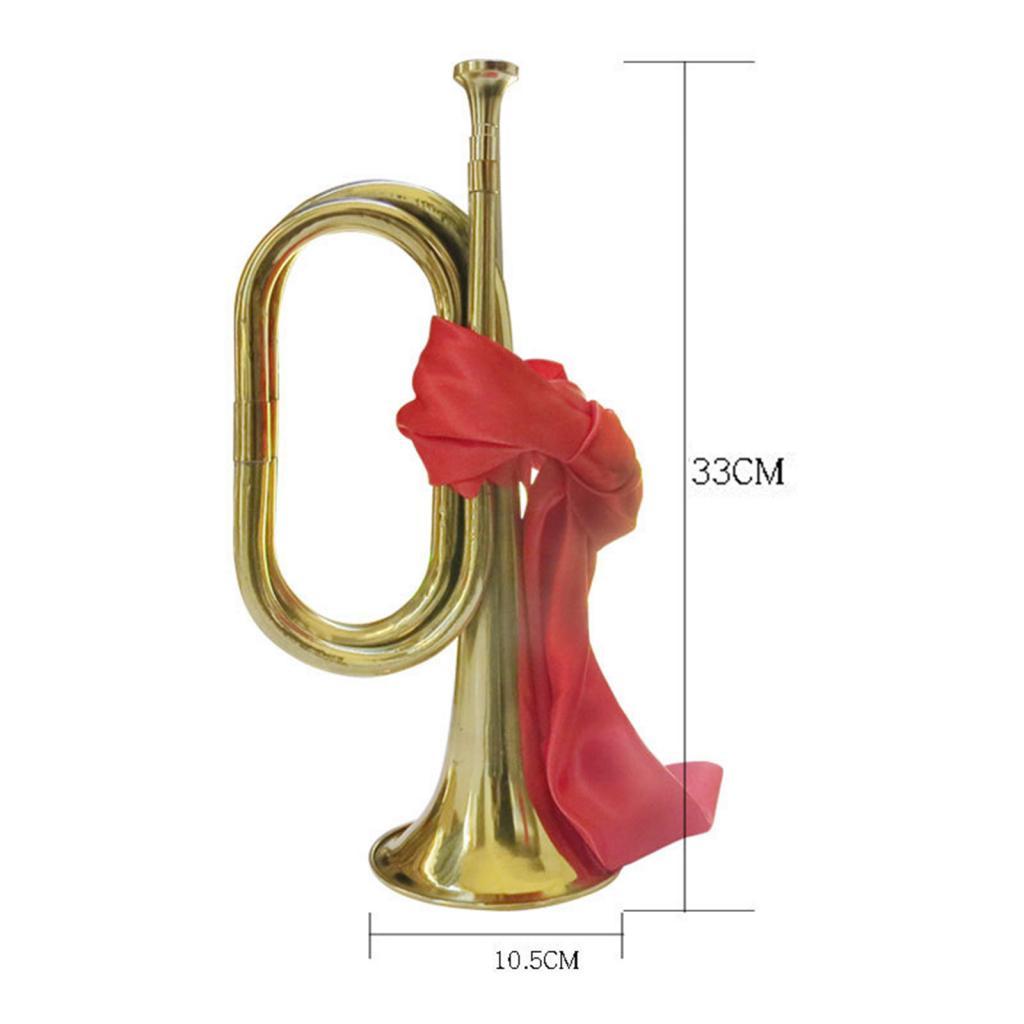 แตรเป่าลมมาตรฐานสำหรับวงดนตรี  - Musical Instrument Bugle บทวิจารณ์และราคา
