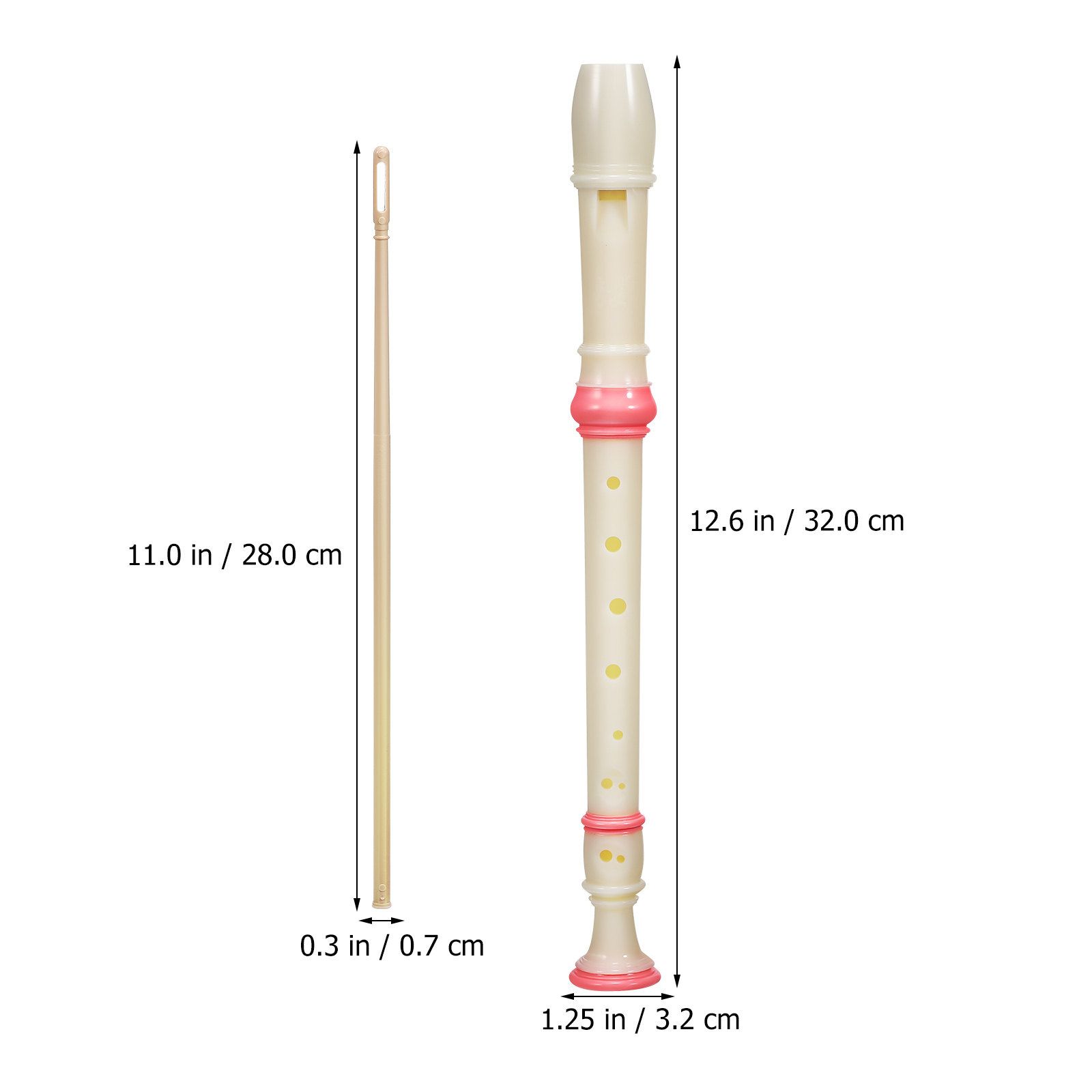 รีคอร์เดอร์โซปราโน 2 ชิ้น 8 รู - Soprano Recorder Plastic บทวิจารณ์และราคา