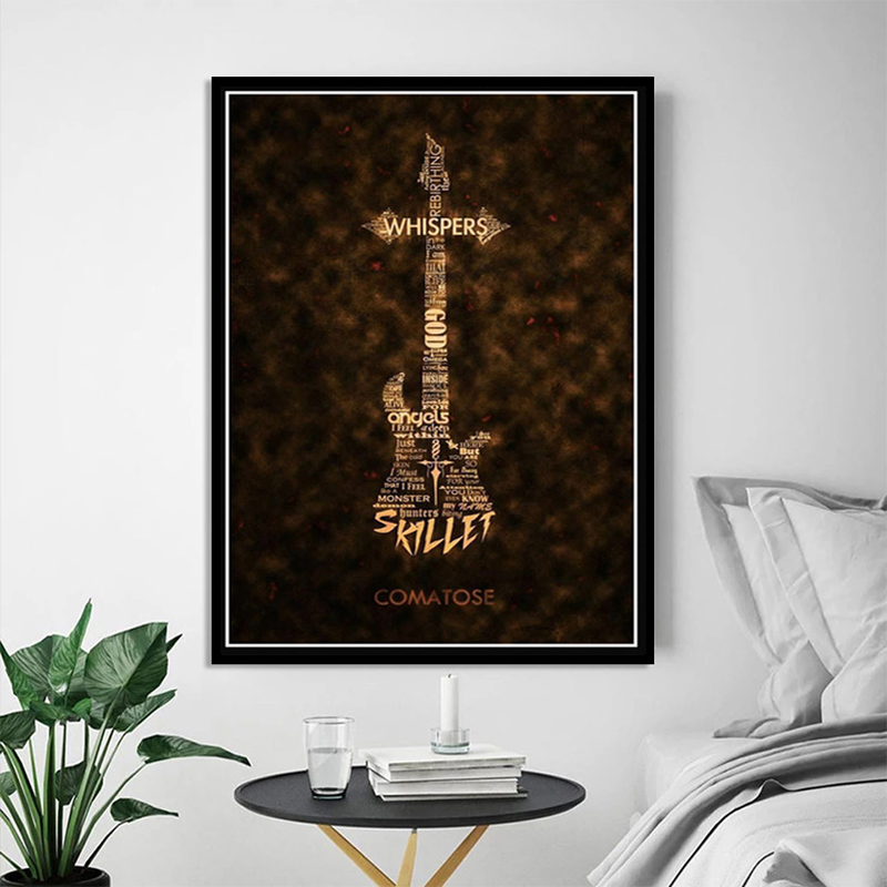 โน้ตกีตาร์คอลเลกชันเพลงโปสเตอร - Picture Of Musical Instrument บทวิจารณ์และราคา