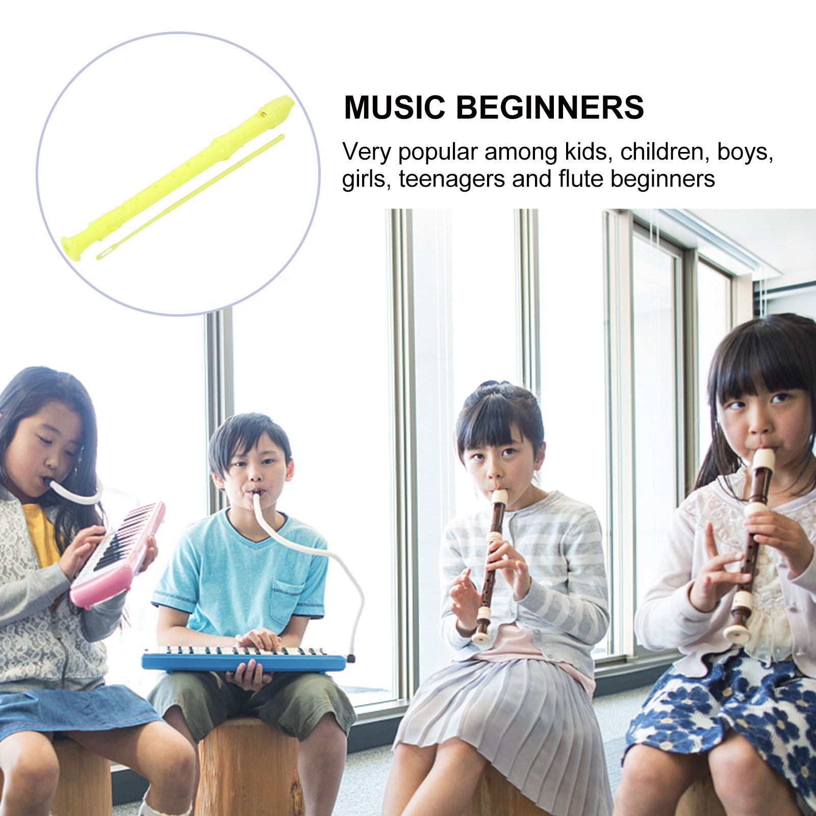 1 ชุดเด็กโซปราโนรีคอร์เดอร์ 8  - Soprano Recorder Plastic บทวิจารณ์และราคา