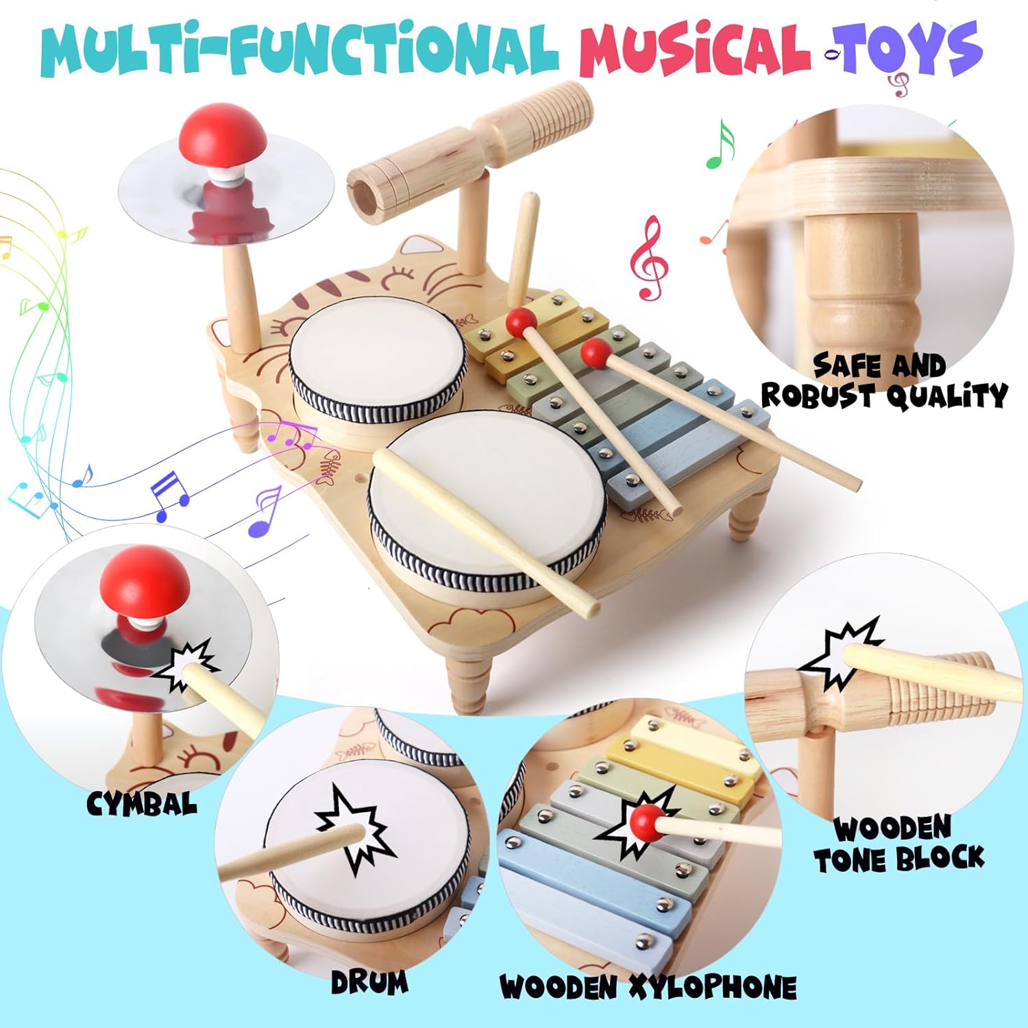 ระนาดไม้กลองชุดสําหรับเด็กวัยห - Musical Instrument Harmonium บทวิจารณ์และราคา