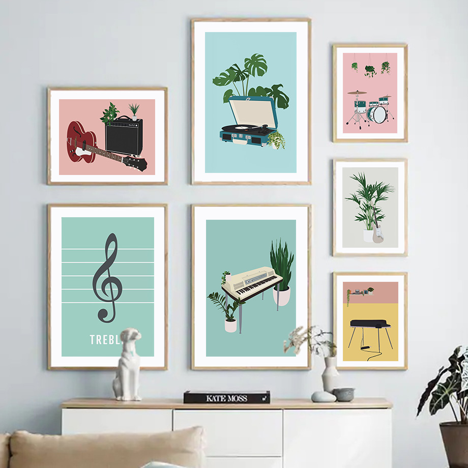 ภาพประกอบเครื่องดนตรี ภาพพิมพ์ - Picture Of Musical Instrument บทวิจารณ์และราคา