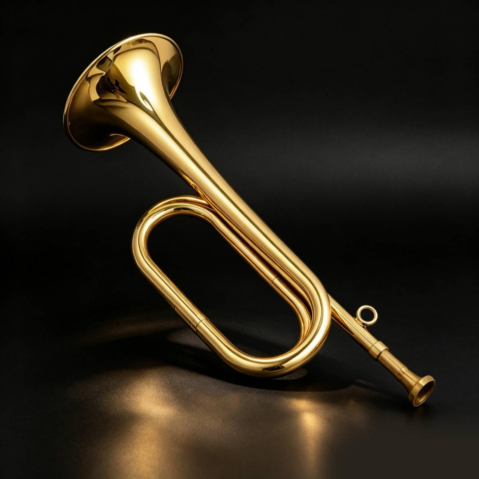 แตรลมทองเหลืองขนาดเล็กพร้อมห่ว - Musical Instrument Bugle บทวิจารณ์และราคา