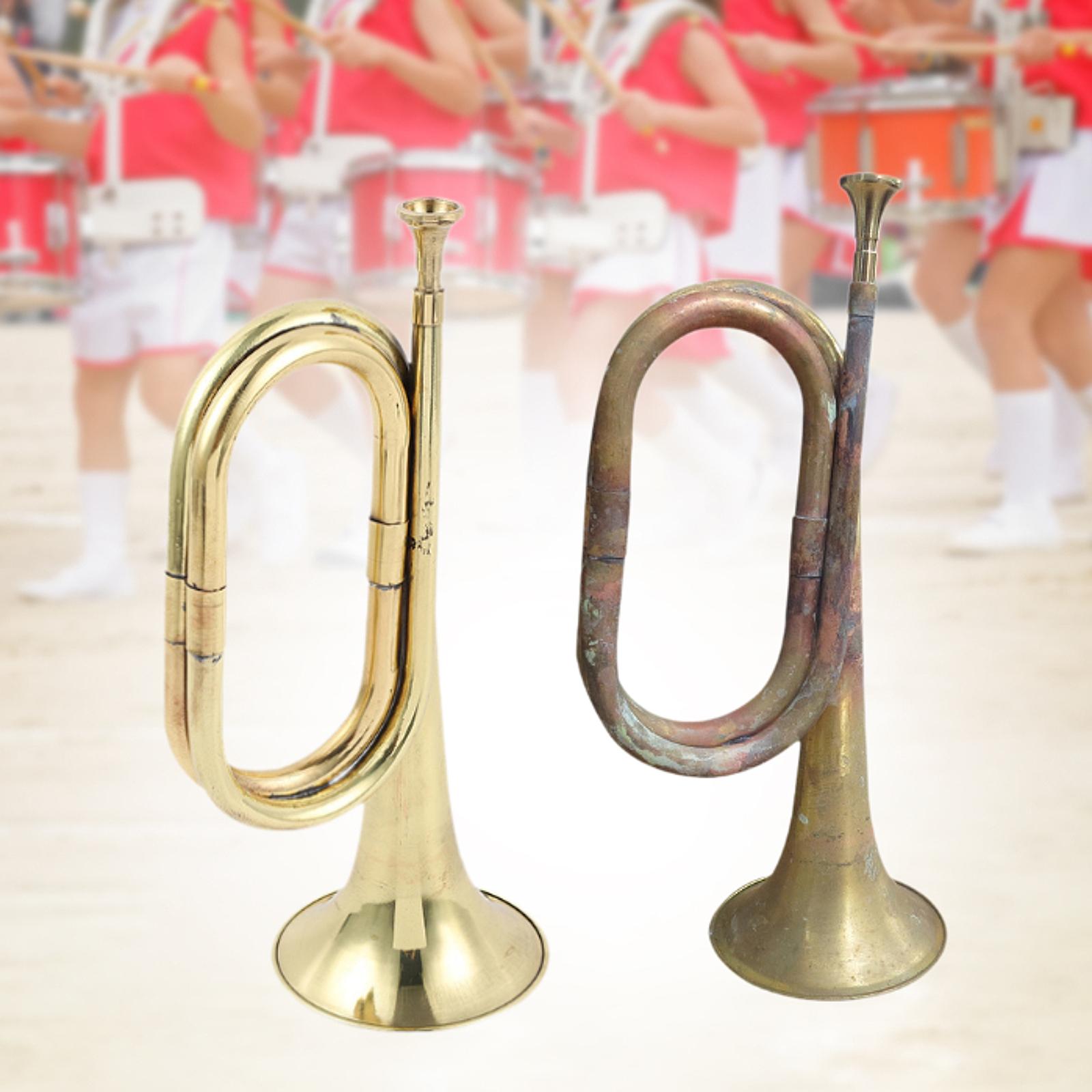 แตรทองเหลือง แตรเป่าลม เครื่อง - Musical Instrument Bugle บทวิจารณ์และราคา