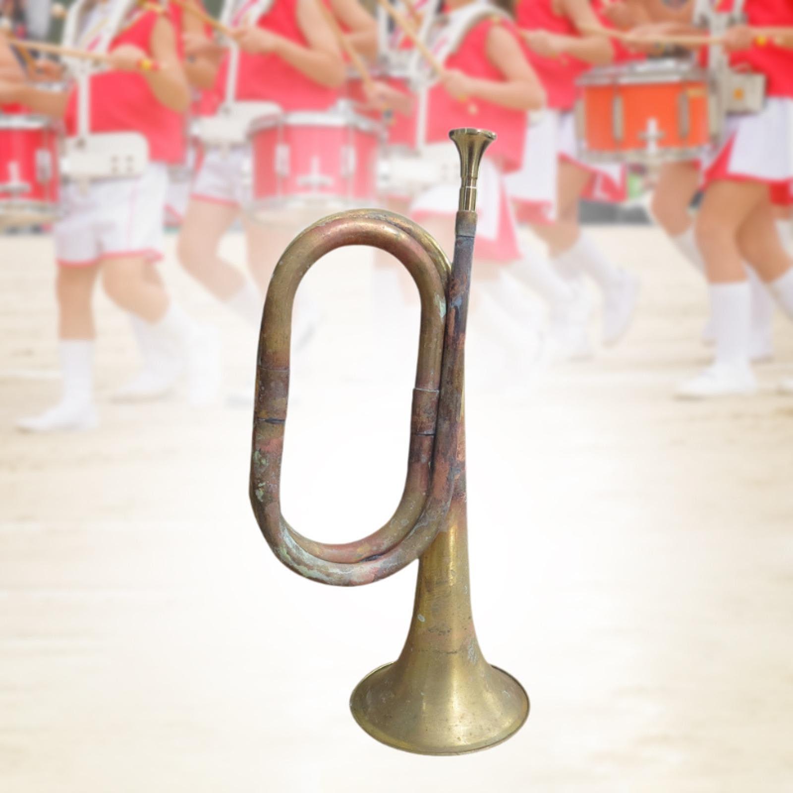 แตรทองเหลือง แตรเป่าลม เครื่อง - Musical Instrument Bugle บทวิจารณ์และราคา